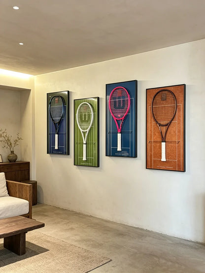 Tennis Racket Display Frame – Premium Tournament Wall Art（80*40cm）