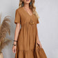 🔥Hot Sale 49% OFF💝Retro V-neck Loose Casual Dress