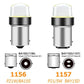 1156 1157 COB 12SMD LED Bulbs for Car and Motorcycle Reverse Turn Signal Brake Tail Lights