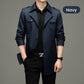 🥰Seasonal Promotions--Men's Double Breasted Windbreaker Jacket