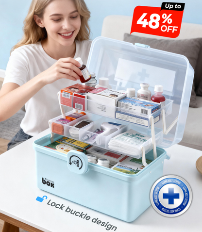 💊 Flash Sale!🏠✨Household Multi-Tier Large Capacity Medicine Box
