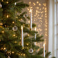 🎄Christmas Tree Led Candles with Clear Crystal Ball Hook
