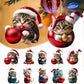 🎄10 pieces😻Cat Christmas tree ornament✨Hanging cat ornaments