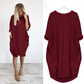 🔥Autumn Sale 49% OFF - Long Sleeve Casual Loose Pocket Dress🎁Buy 3 Pay 2