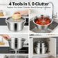 🔥HOT SALE 49% OFF-🌞🍴 German Quality 3-in-1 Stainless Steel Grater Bowl