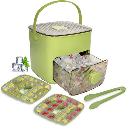 🧊 47% OFF NOW ! ⚡ Portable Ice Maker with Lid and Storage Box