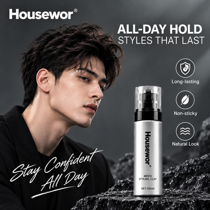 Men’s Lightweight Styling Clay - Flexible Hold & Matte Finish