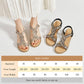 🎁New Year Sale 49% OFF⏳Anti-skid Soft Sole Rhinestone Wedge Heel Sandals