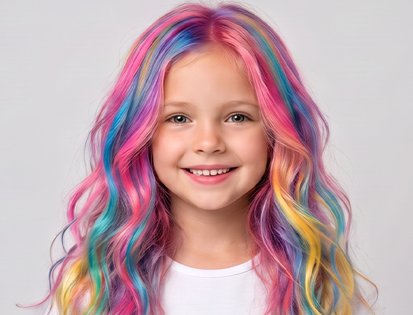 After using Slendrax Hair Chalk