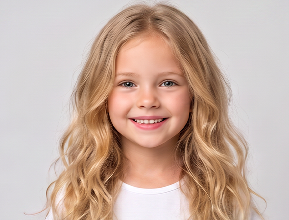 Before using Slendrax Hair Chalk