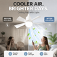 🔥50% OFF NOW!💨2-in-1 Portable Ceiling Fan & Light With Remote Control