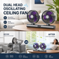 ❄️Summer Sale: 50% Off!💨Dual Head Oscillating Ceiling Fan