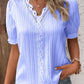 💥2025 New Arrival Pre-Sale✨V Neck Plain Lace Elegant Shirt