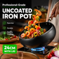 Professional-Grade Uncoated Iron Pot – 50% OFF Today! ⏳