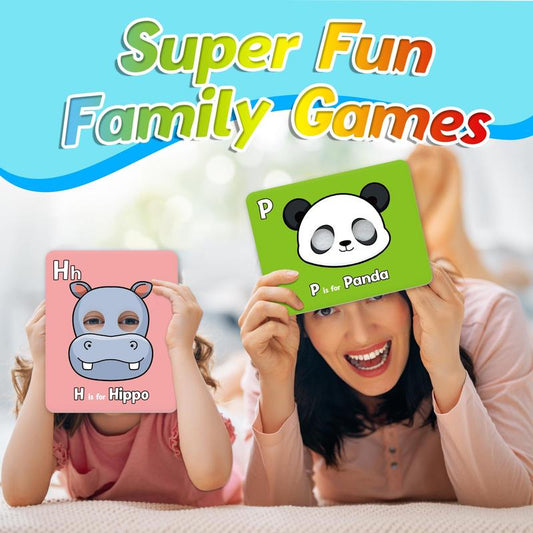 ✨🔥26 Pcs Alphabet ABC Flash Cards with Animal Masks