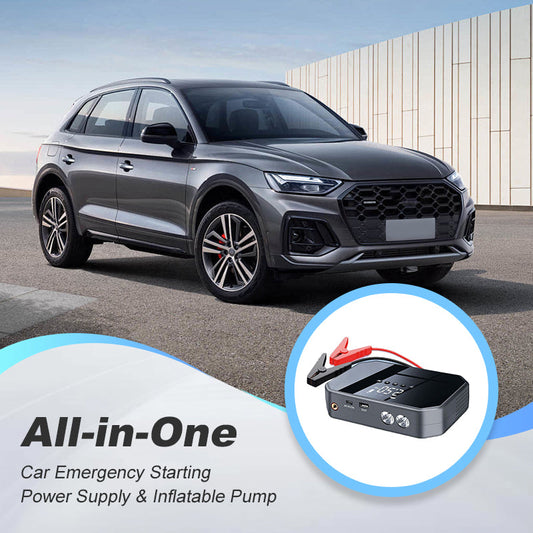 🎁Hot Sale 52% OFF⏳All-in-One Car Emergency Starting Power Supply & Inflatable Pump Set