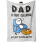 🎁“Dad’s Not Sleeping… Just Resting His Eyes” Blanket 🛋️💤Soft Plush Throw Blanket for Dad – The Perfect Gift from Kids ❤️❤️