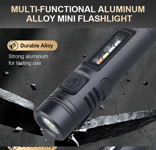 Multi-Functional Aluminum Alloy Mini Flashlight