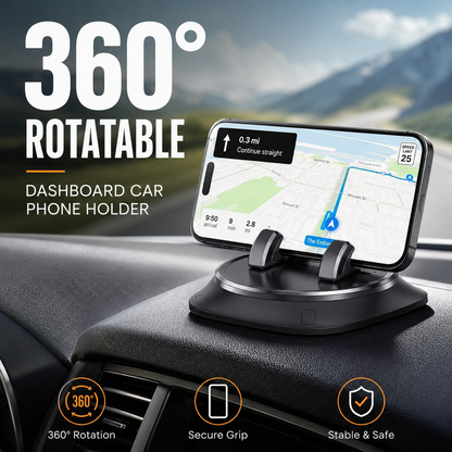 360° Rotatable Dashboard Car Phone Holder