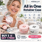 🔥Last Day Special Price $19.99!✨50K+ SOLD!🦷All-in-One Retainer Storage Case — Soaking Compartment, Built-in Mirror & Cleaning Tools