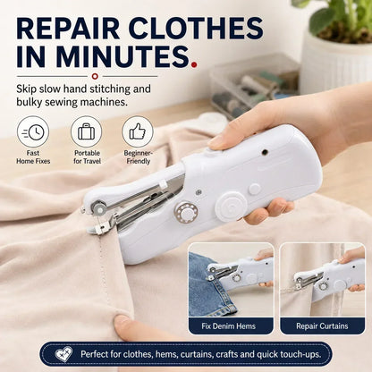 🧵Mini Electric Sewing Machine – Lightweight, Portable & Easy to Use! ✨