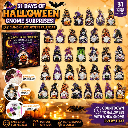🎃✨ 31-Day Santa Surprises Halloween Diamond Painting Advent Calendar