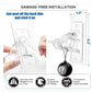 Heavy-Duty Self-Adhesive Rod Support Brackets