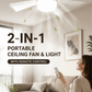 🔥50% OFF NOW!💨2-in-1 Portable Ceiling Fan & Light With Remote Control