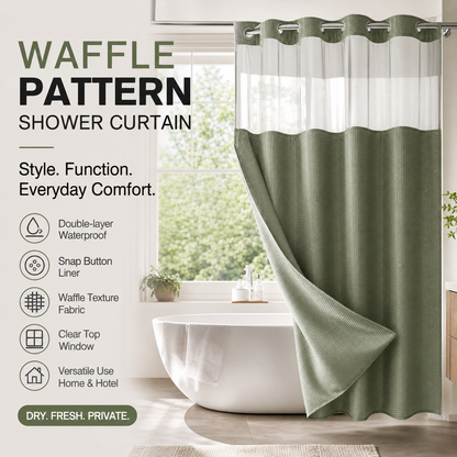 🎁 New for 2026 – 50% off! 💥 🚿 Honeycomb shower curtain – elegant design and unique texture ✨