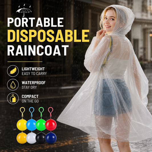 🌧️ Pocket-Size Disposable Raincoat for Unexpected Showers