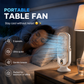 🥳2026 HOT SALE🥳💞50K+ SOLD!💨🌙 50% OFF! Portable Table Fan – 5 speeds, ultra‑quiet, gentle breeze. Perfect for bedroom or office. Stay cool without noise! 😴✨