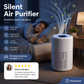 🥳2026 HOT SALE🥳💞50K+ SOLD!💐🔇 50% OFF! Silent Air Purifier – Multi‑layer filtration, ultra‑quiet sleep mode. Covers 30‑50m², one‑touch operation. Breathe clean, rest easy. No more sneezing at night! 🛌✨