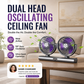 ❄️Summer Sale: 50% Off!💨Dual Head Oscillating Ceiling Fan