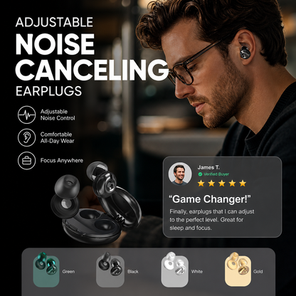 🔥Limited Sale 50%OFF⏳Adjustable Noise Canceling Earplugs