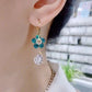 💖 Fashion Flower Crystal Earrings