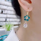 💖 Fashion Flower Crystal Earrings