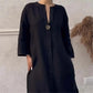 ⏰Limited Sale-50% Off!👗Casual Breathable 3/4 Sleeves V-Neck Dress