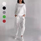 Sporty casual ladies suit with multi-pockets