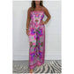 🔥New Arrival 49% OFF⚡50K+ SOLD!💝Spaghetti Strap Printed Top & Loose Women's Pants 2-Piece Set