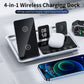 2024 Smart Touch 4-in-1 Wireless Charger (30W) for iPhone, Apple Watch, and AirPods