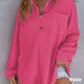🌸Early Fall Specials 58% OFF🌸Women’s Loose Solid Color Waffle Knit Shirt
