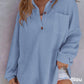 🌸Early Fall Specials 58% OFF🌸Women’s Loose Solid Color Waffle Knit Shirt