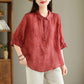 Slimming and Flattering Jacquard Blouse for Women