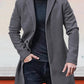 👔 Men's Classic Single Row Buckle Solid Color Jacket - Timeless Daily Essential