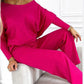 🌷Last Day Promotion 49% Off✨Women's Solid Color Drop Shoulder Pullover and Loose Pants Set