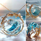 🔥Last Day 70% OFF🌊Elegant Blue Necklace Ring Earrings Set