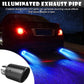 Car Tuning Carbon Fiber LED Light Emitting Exhaust Pipe (High Temperature Resistant)