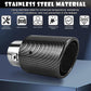 Car Tuning Carbon Fiber LED Light Emitting Exhaust Pipe (High Temperature Resistant)