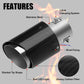Car Tuning Carbon Fiber LED Light Emitting Exhaust Pipe (High Temperature Resistant)
