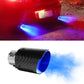 Car Tuning Carbon Fiber LED Light Emitting Exhaust Pipe (High Temperature Resistant)